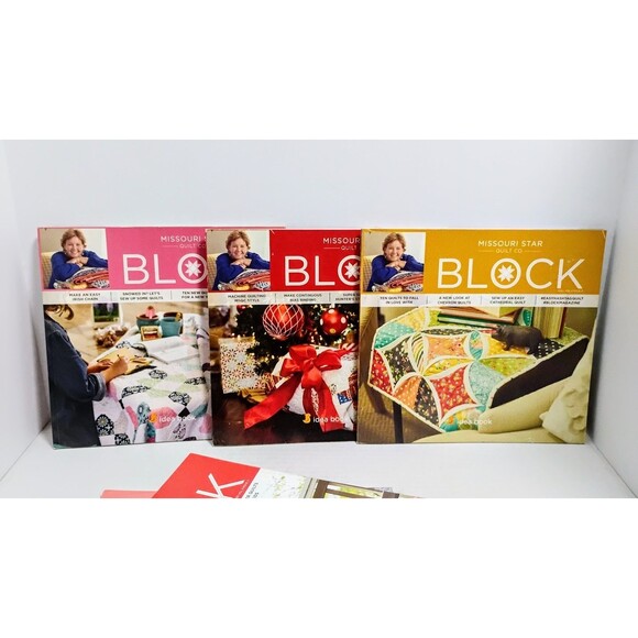 MISSOURI STAR QUILT CO BLOCK QUILTING 14CT IDEA BOOK LOT 2014-2023 - Picture 5 of 9